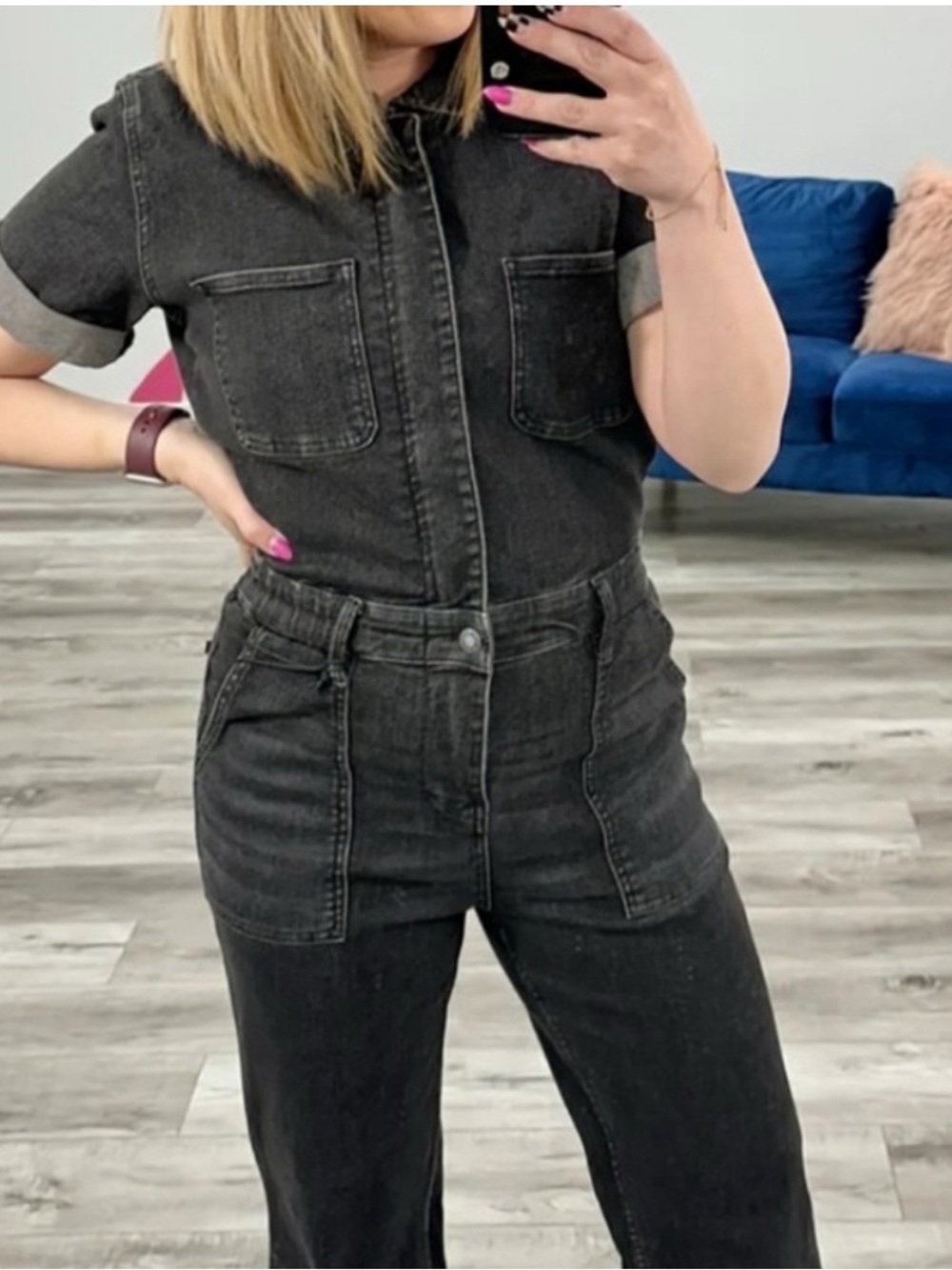 NWT Judy Blue Black Denim Jumpsuit Size Medium & 1XL Fall Winter 2025